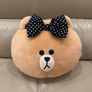 LINE FRIENDS Choco Character Brown Bear Seat Cushion Pillow